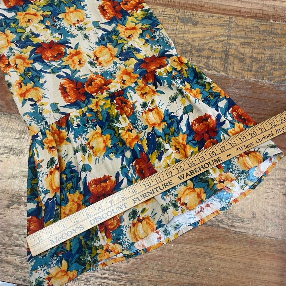 NATURAL LIFE medium Stephanie floral Jumpsuit boho flowy adjustable strap - Picture 10 of 12